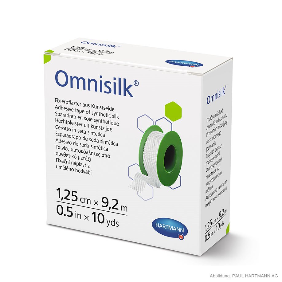 Omnisilk Fixierpflaster 9,2 m x 1,25 cm
