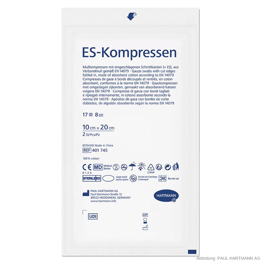 ES-Kompressen steril 8-fach 10 x 20 cm (25 x 2 Stck.)