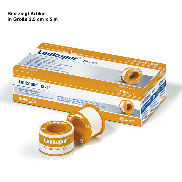 Leukopor Rollenpflaster auf Kunststoffkern, 9,2 m x 2,50 cm