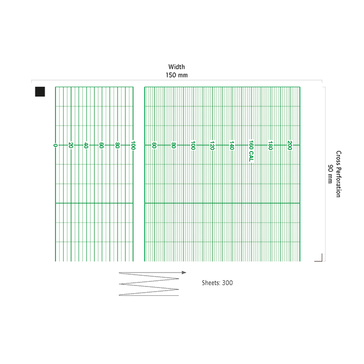 Nihon Kohden CTG Papier 150 mm x 90 mm (300 Bl.)