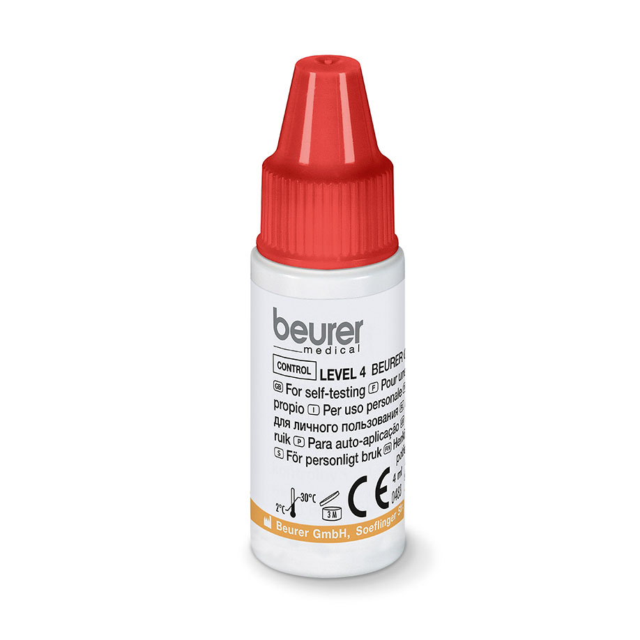Kontrolllösung Level 3 + 4 (2 x 4 ml) für Beurer GL 44/GL 44 Pro, GL 50/