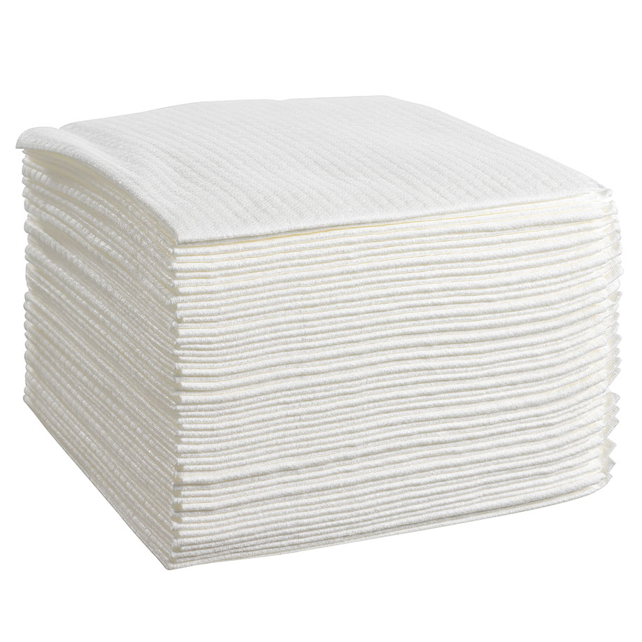 WYPALL X80 Wischtücher, geprägt, 1-lagig, weiß, 30,5x31,8 cm (4 x 50 Bl.)