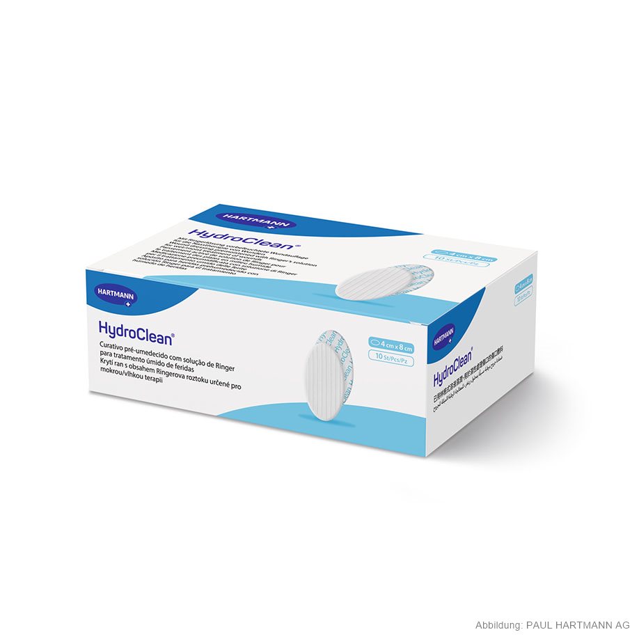 HydroClean Wundkissen, steril 4 x 8 cm (10 Stck.)