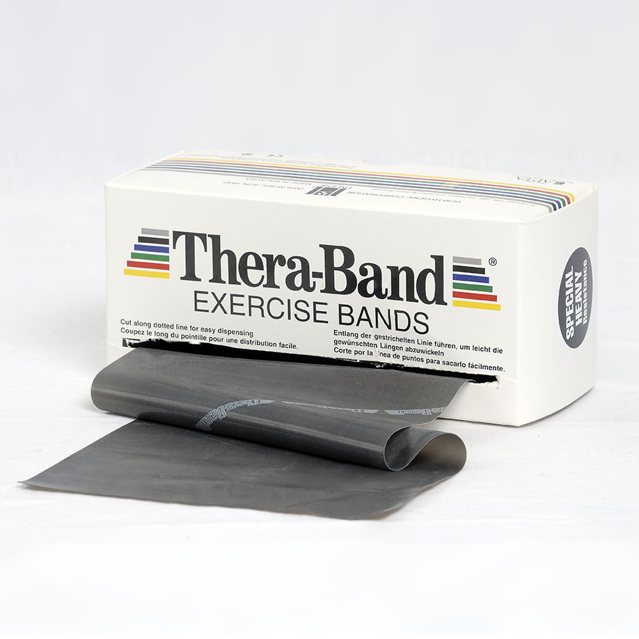 TheraBand 12,8 cm x 5,5 m, spezial stark - schwarz