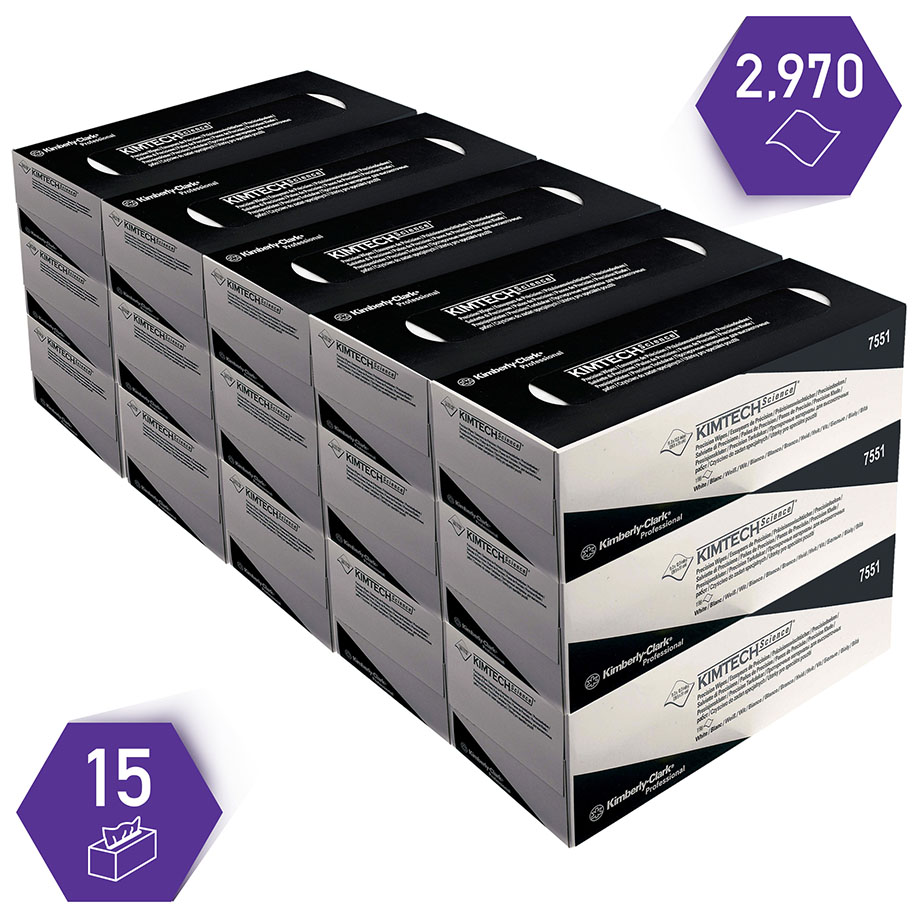 KIMTECH SCIENCE Präzisionstücher, 1-lagig, weiß, 31x28,5 cm (15 x 198 Bl.)