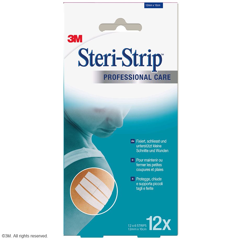 3M Steri-Strip Wundverschlussstreifen 12 x 100 mm (12 x 6 Str.)