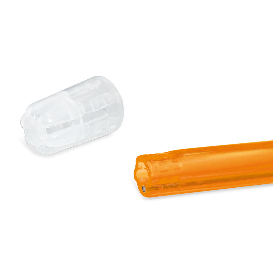 Einmal-Speichelsauger mit abnehmbarem Filter, orange (100 Stck.)