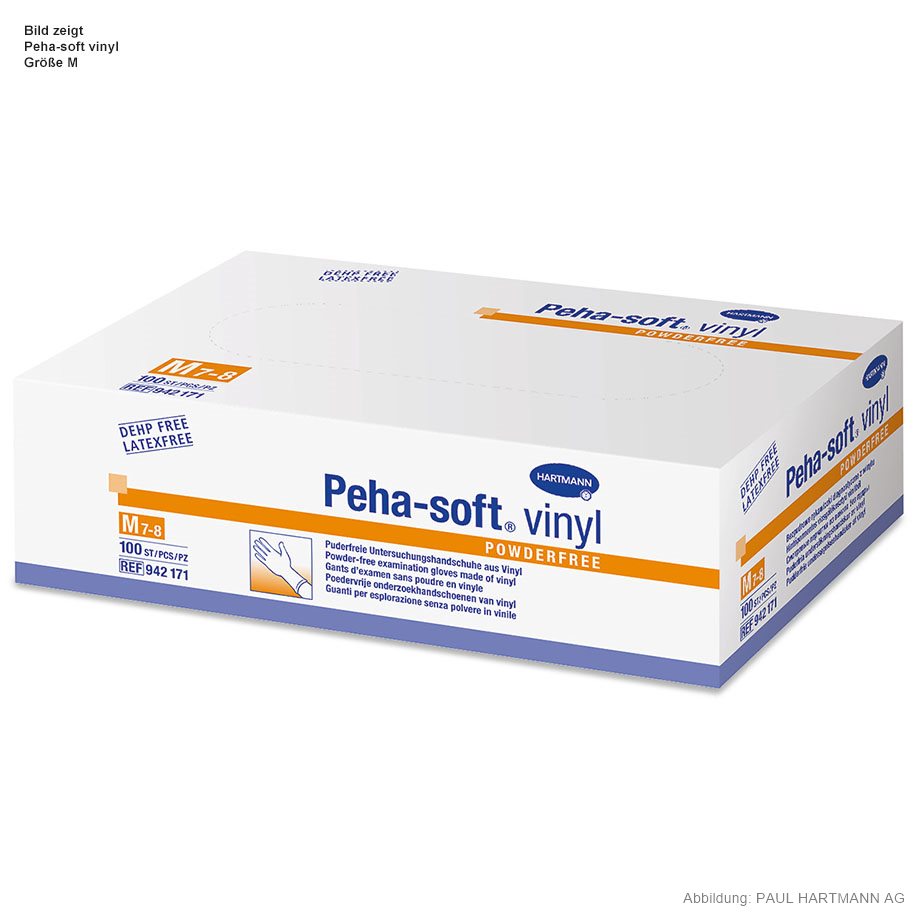 Peha-soft vinyl powderfree U.-Handschuhe Gr. L (100 Stck.)