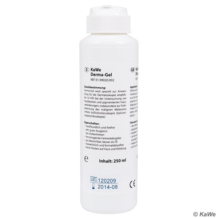 KaWe Derma-Gel 250 ml, Dermatoskop-Gel (5 Stck.)