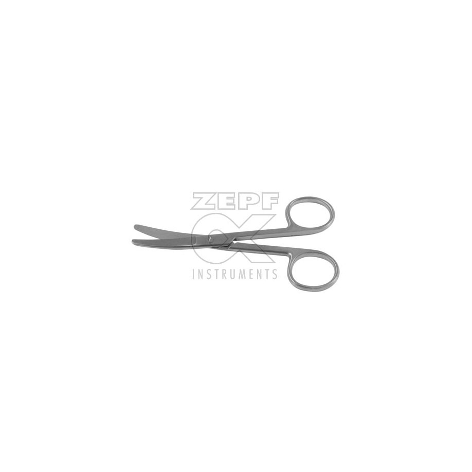 chir. Schere, gebogen, stumpf/stumpf, 18,5 cm