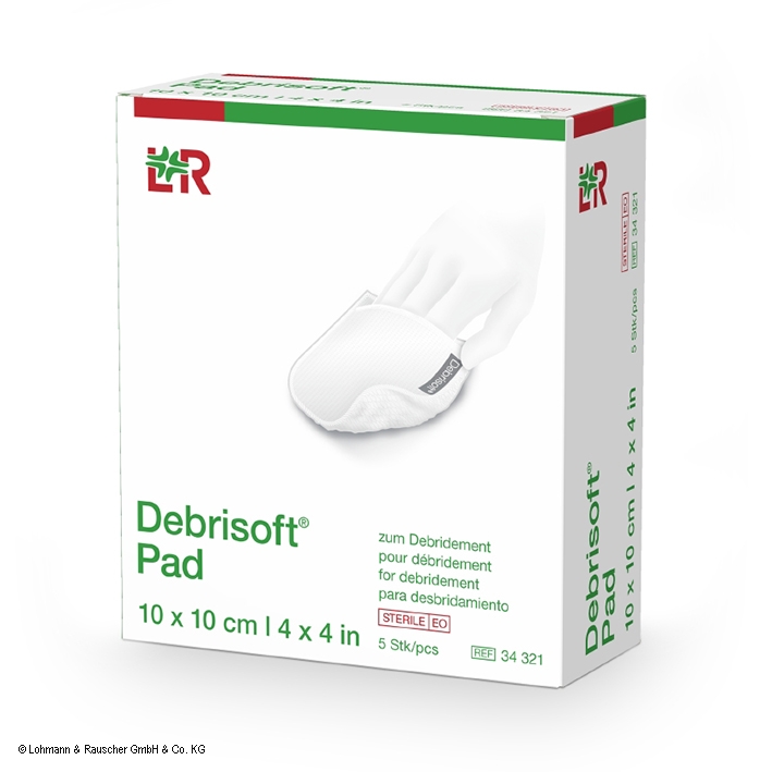 Debrisoft Pad Wundauflagen steril, 10 x 10 cm (5 Stck.)