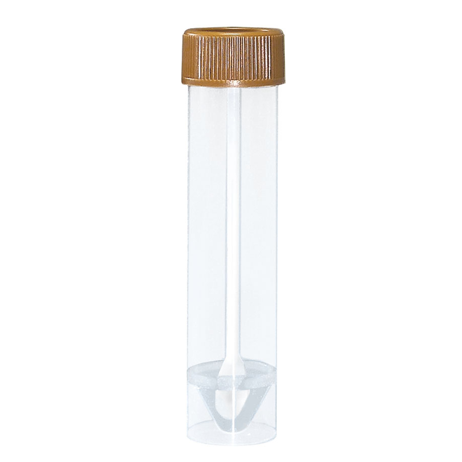 Stuhlröhrchen 30 ml, 25 x 107 mm mit Schraubverschluss braun (500 Stck.)