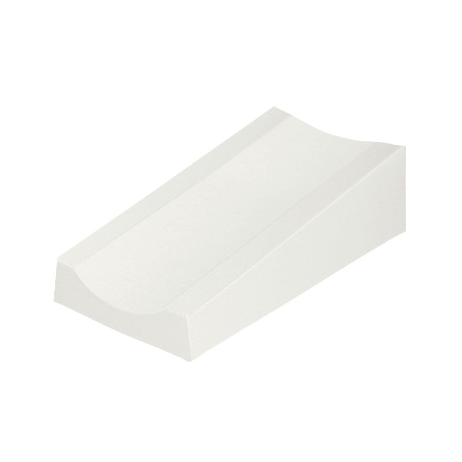 Injektionskissen Ava, 30 x 15 x 7,5/4 cm PU-beschichtet, elfenbeinweiß