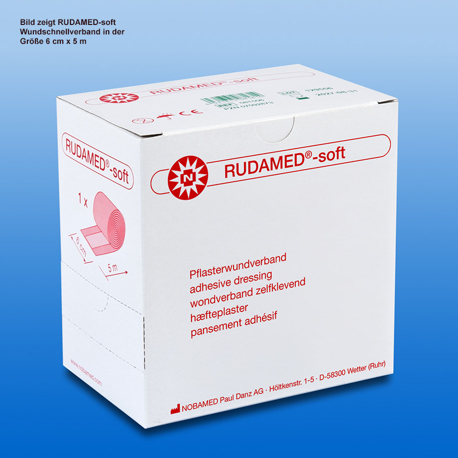 RUDAMED-soft Wundschnellverband 6 cm x 5 m
