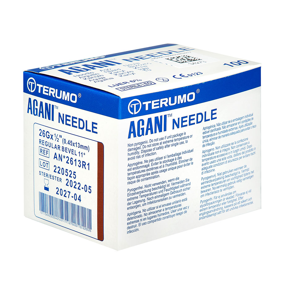 Agani Insulinkanülen 26 G x 1/2'' 0,45 x 13 mm, braun (100 Stck.)