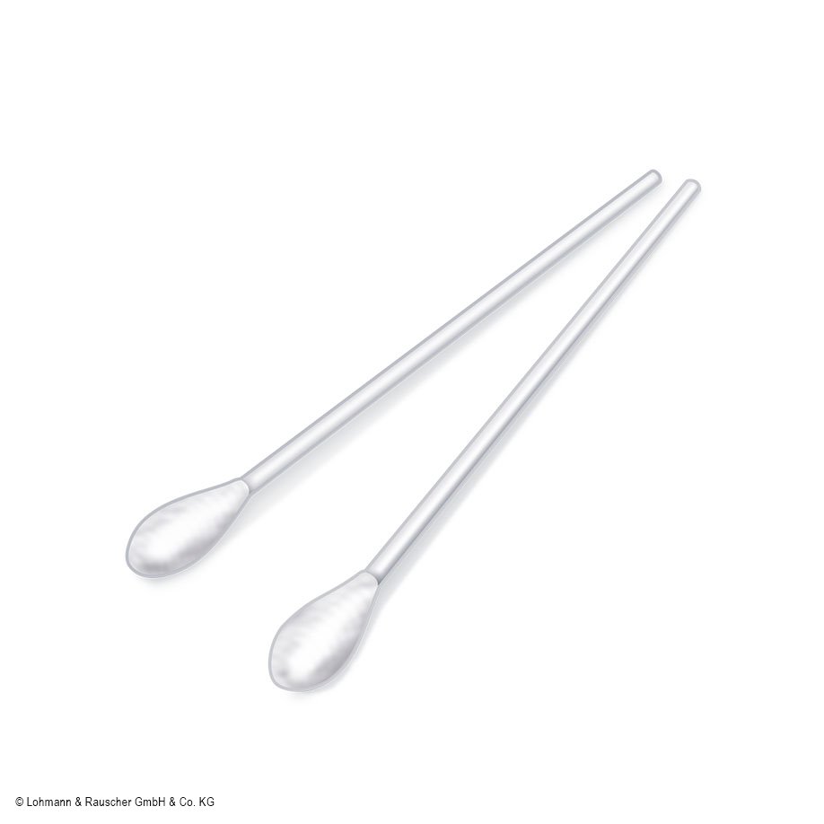 Raucotupf Stieltupfer 15 cm mit PP-Stiel, großer Wattekopf (50 Stck.)