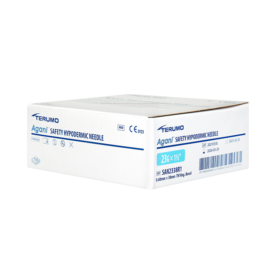 Agani Sicherheits-Injektionskanülen 23 G x 1 1/2'' (100 Stck.)