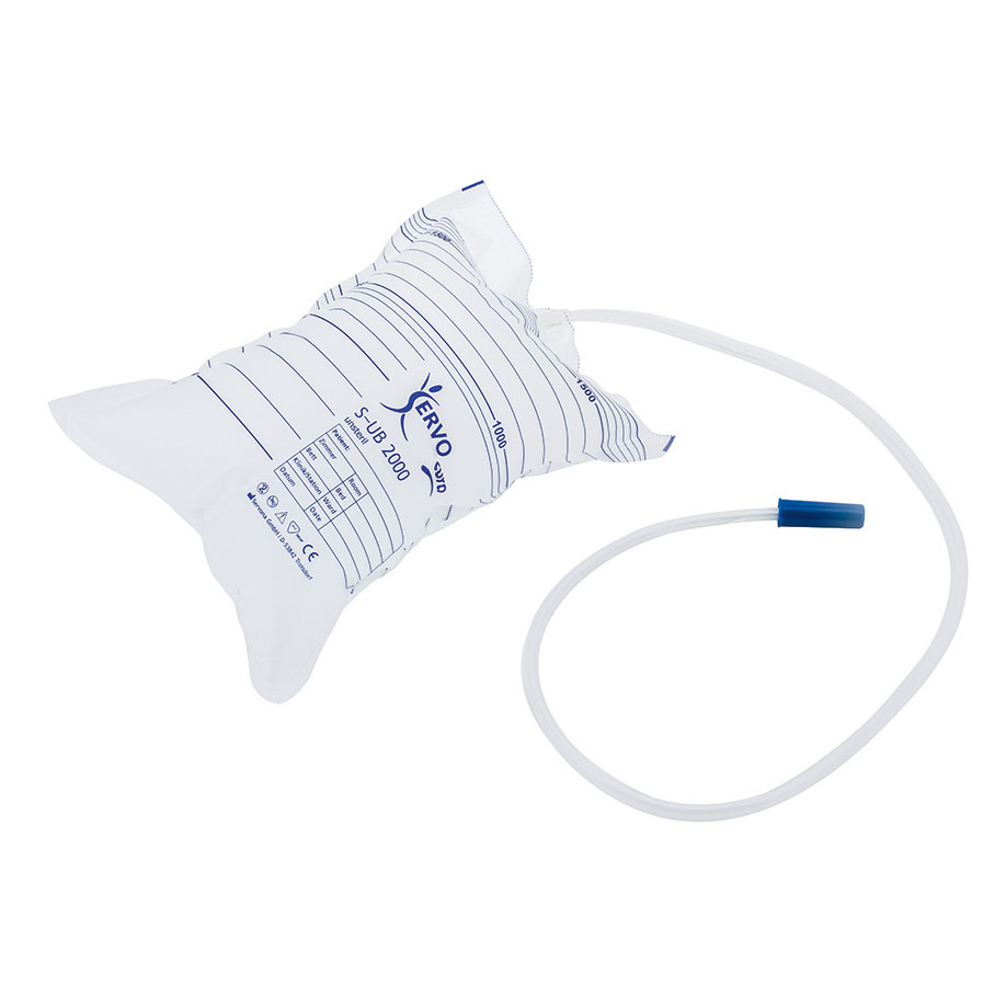 SERVOCURA Urin-Bettbeutel 2000 ml, S-UB 2000, unsteril (5 Stck.)