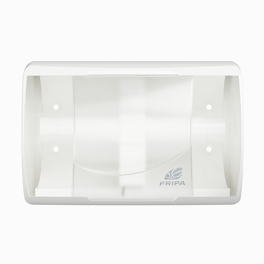 Fripa - Toilettenpapierspender Kunststoff weiß, für 2 Rollen