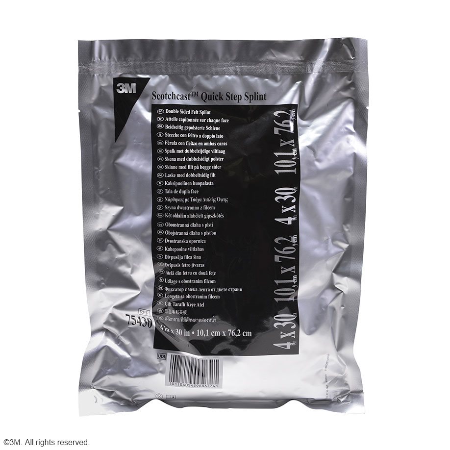 3M Scotchcast Quick Step Splint, Fertigschienen 10,1 x 76,2 cm (10 Stck.)