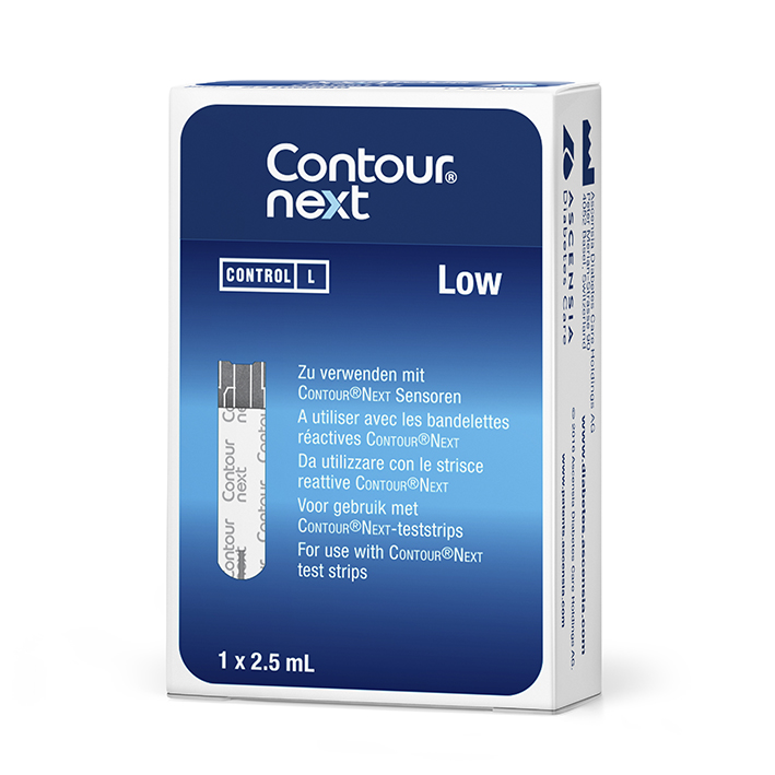 CONTOUR NEXT Kontroll-Lösung niedrig