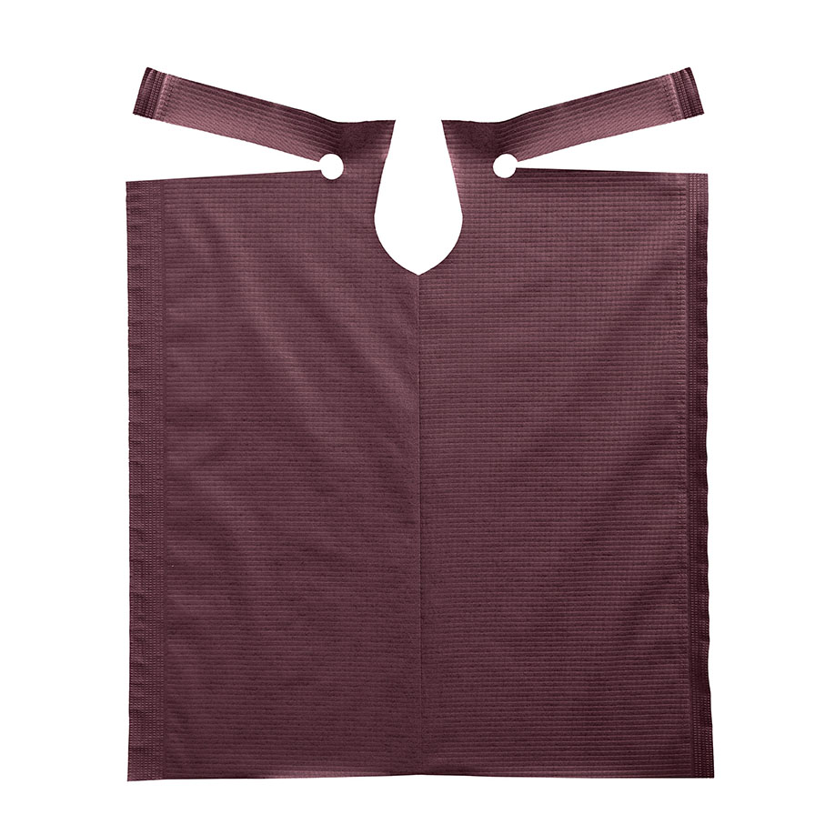 Patientenumhänge Tissue/PE, 53 x 60 cm, burgundy (80 Stck.)