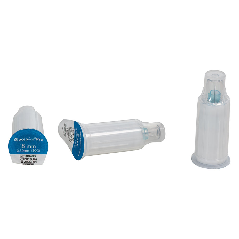 Gluceofine Pro Safety Sicherheits- Pen-Nadeln 30 G, 0,30 x 8 mm (100 Stck.)