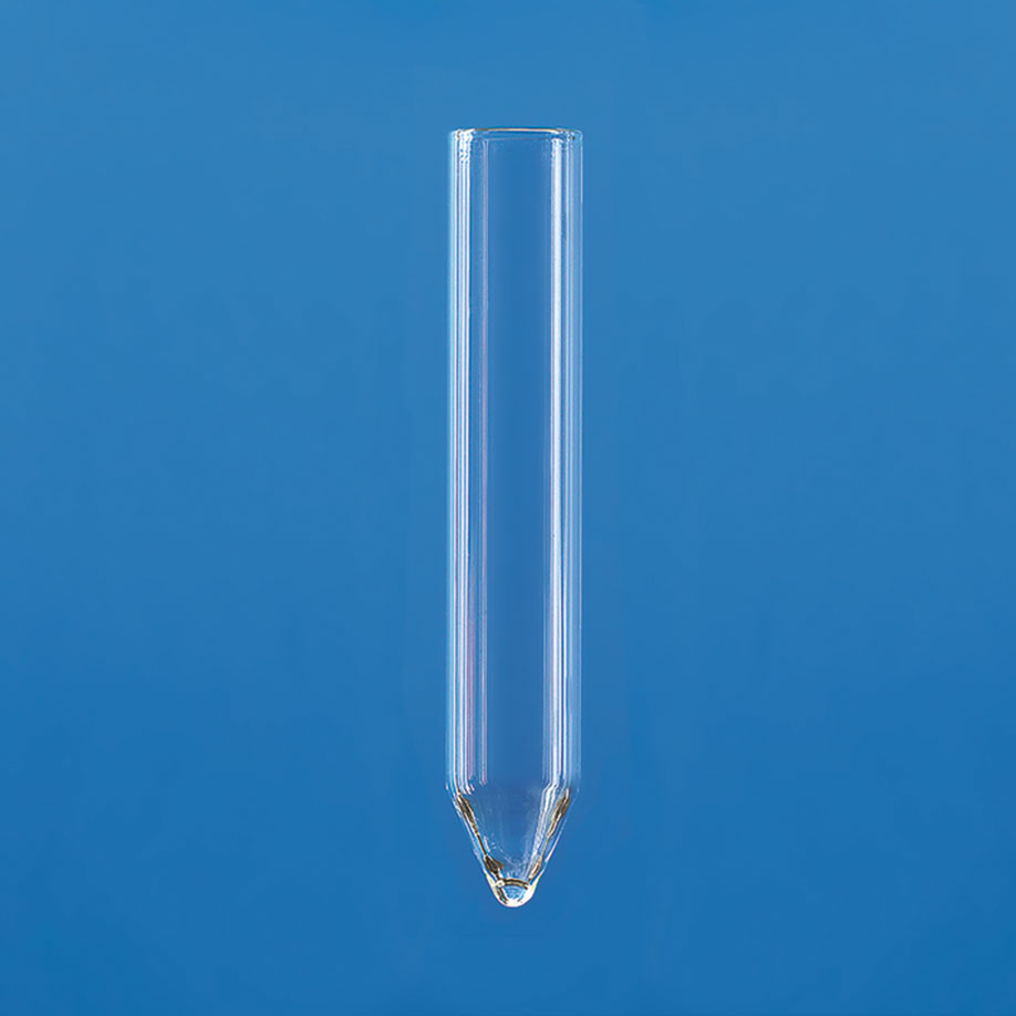 Zentrifugenröhrchen, AR-Glas, ca.11 ml spitzkonisch, ungrad., H 98 mm