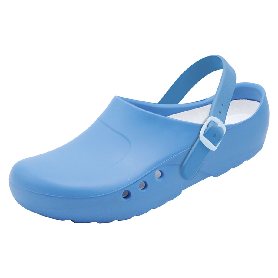 OrthoClogs mit Fersenriemen hellblau, Gr. 42