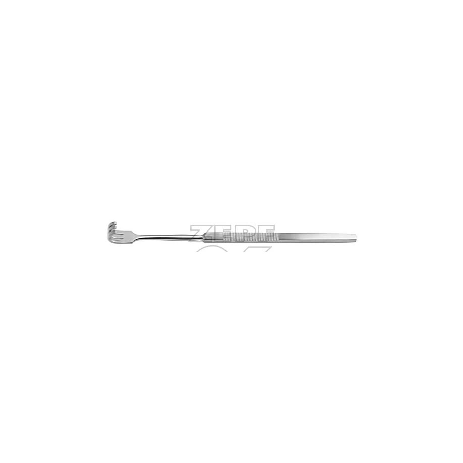 Wundhaken stumpf, 16 cm mit drei Haken