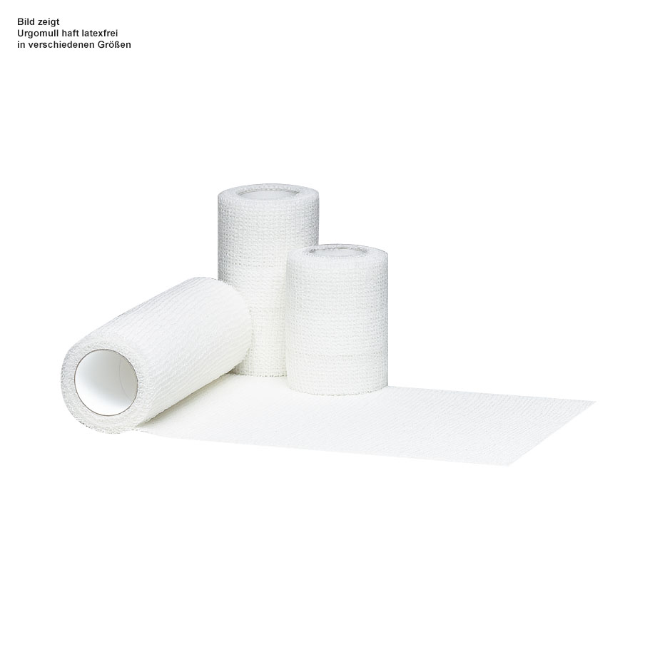 Urgomull haft latexfrei, Fixierbinden weiß, 20 m x 6 cm (6 Stck.)
