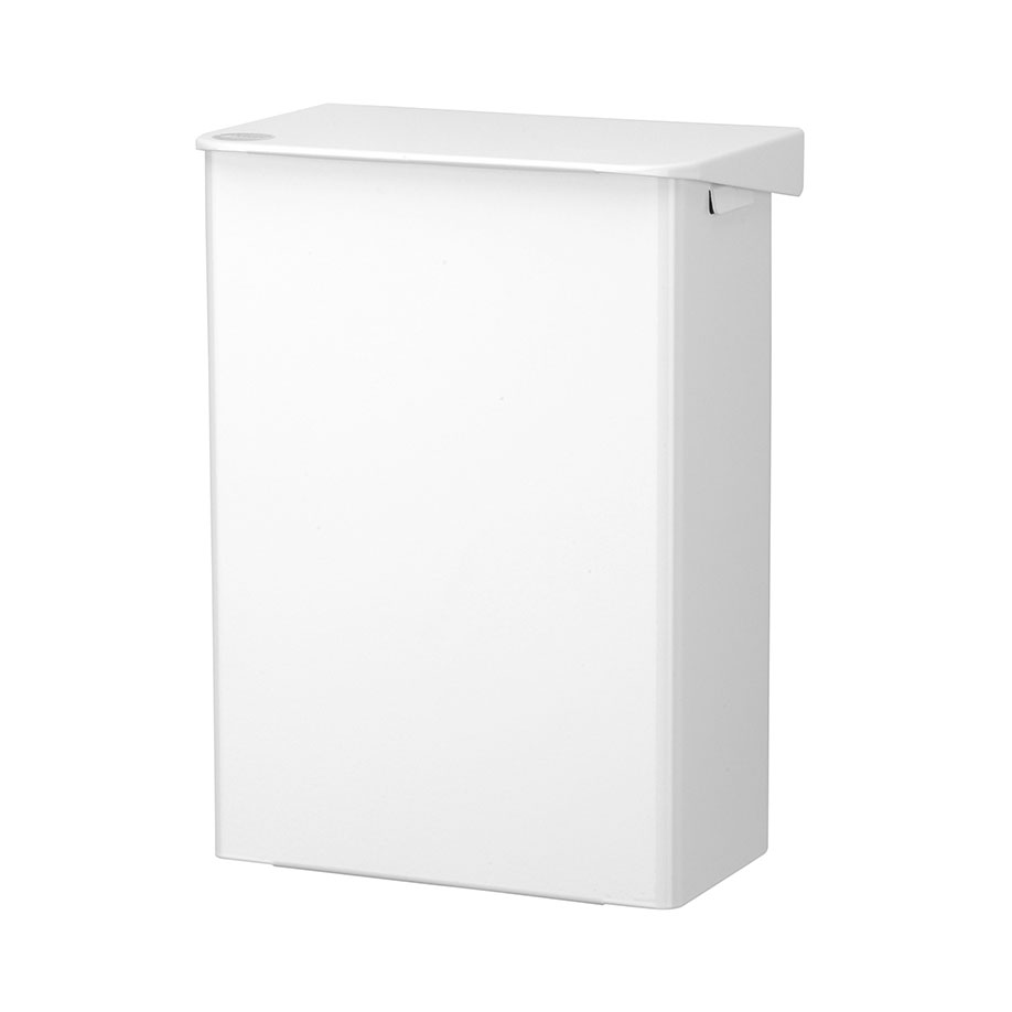 ingo-man Abfallbox AB 6 P 6 Ltr. Aluminium pulverbeschichtet weiß