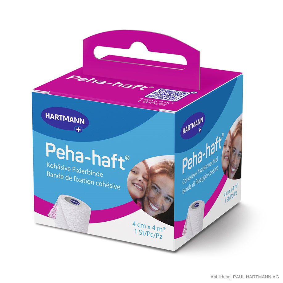 Peha-haft Fixierbinde 4 m x 4 cm, einzeln verpackt