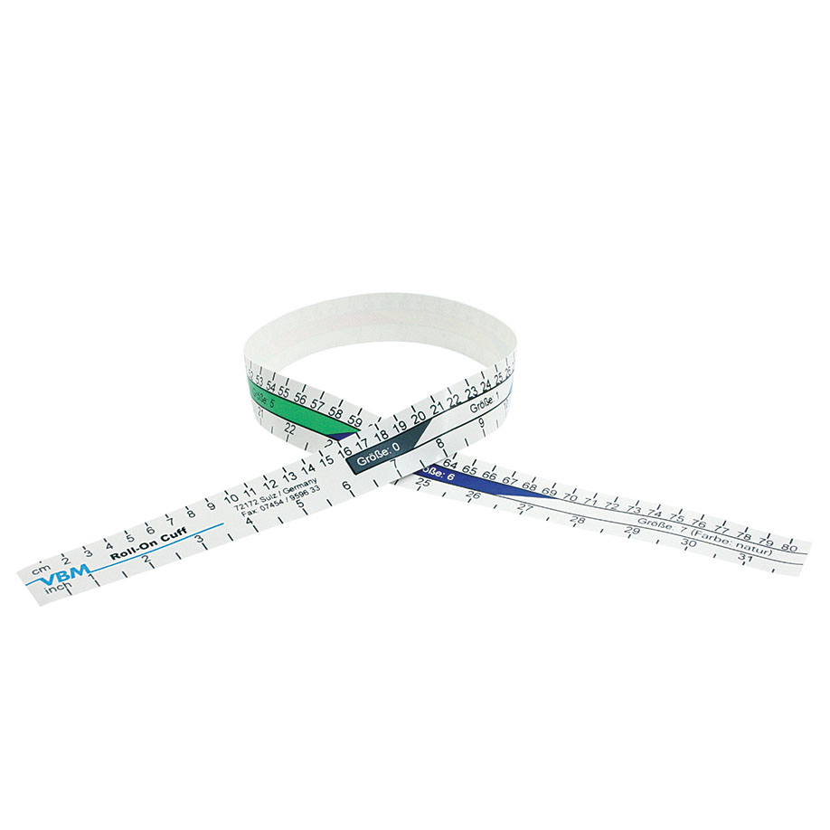 Maßband für Rollmanschetten, farbkodiert, wiederverwendbar