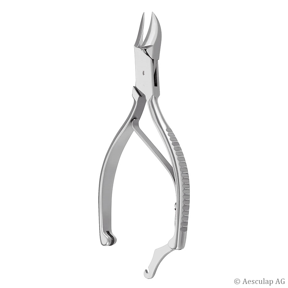 Nagelzange gehöhlt, Maullänge 20 mm, 13,5 cm