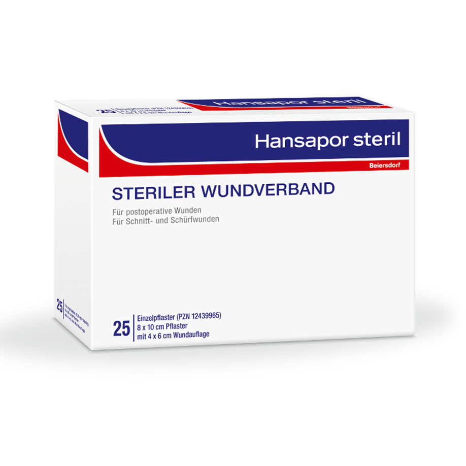 *Hansapor steril Wundverband, 8 x 10 cm (25 Stck.) -ausser Handel-
