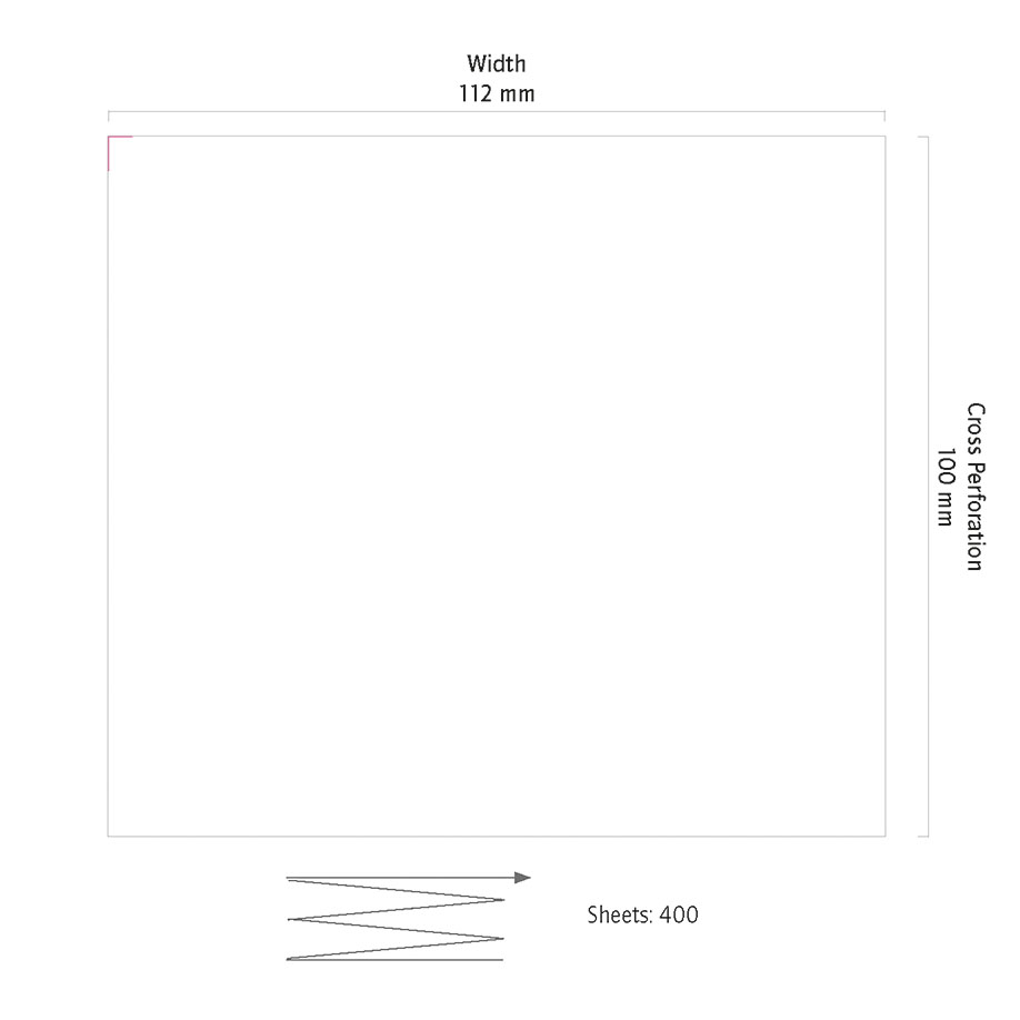 Kranzbühler Logidop 1-6 Druckerpapier 112 mm x 100 mm (400 Bl.)