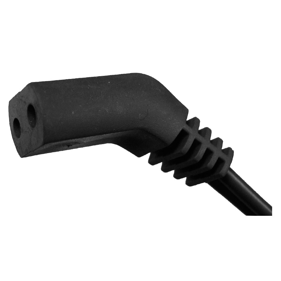 HF-Kabel bipolar, 2-Pin-Stecker, gewinkelt 5 m, US-Modell