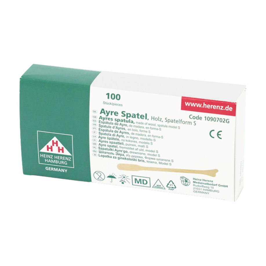 Cervix Ayre Spatel 175 x 7,5 x 1,65 mm unsteril, Spatelform S (100 Stck.)