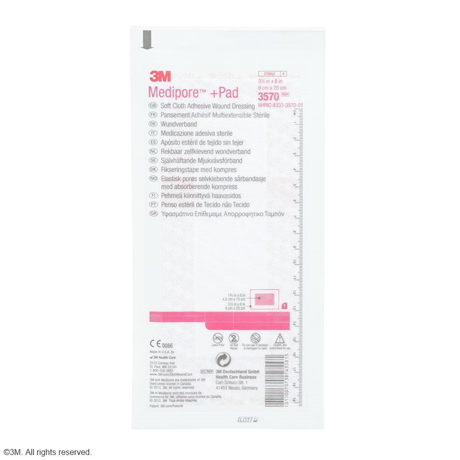 3M Medipore + Pad Fertigverband, steril, 10 x 20 cm (25 Stck.)