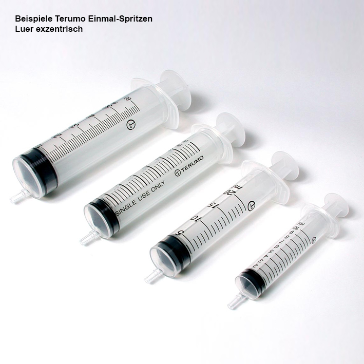 Einmal-Spritzen 50/60 ml Luer, exzentrisch, 3-teilig (25 Stck.)