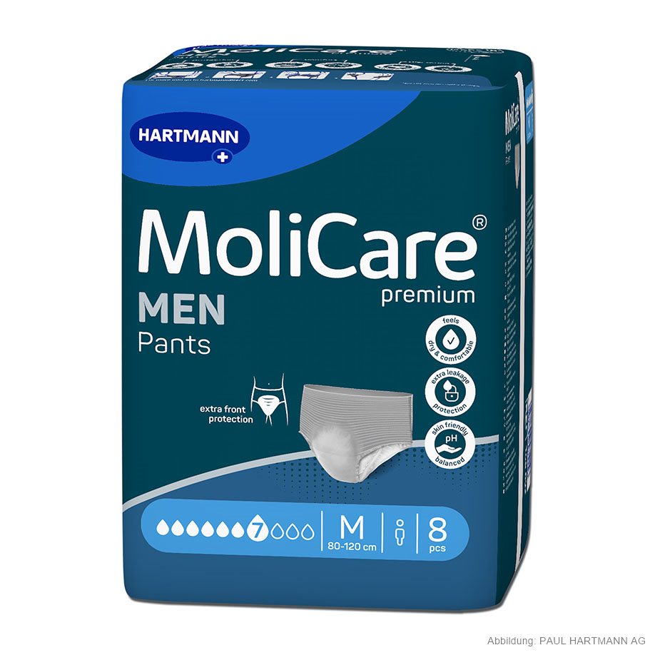 MoliCare Premium MEN PANTS 7 Tropfen Gr. M, Inkontinenzslips (8 Stck.)