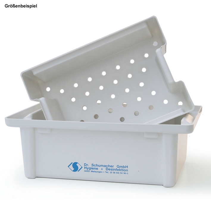 Instrumentendesinfektionswanne 1 Ltr. kpl. mit Siebeinsatz und Deckel