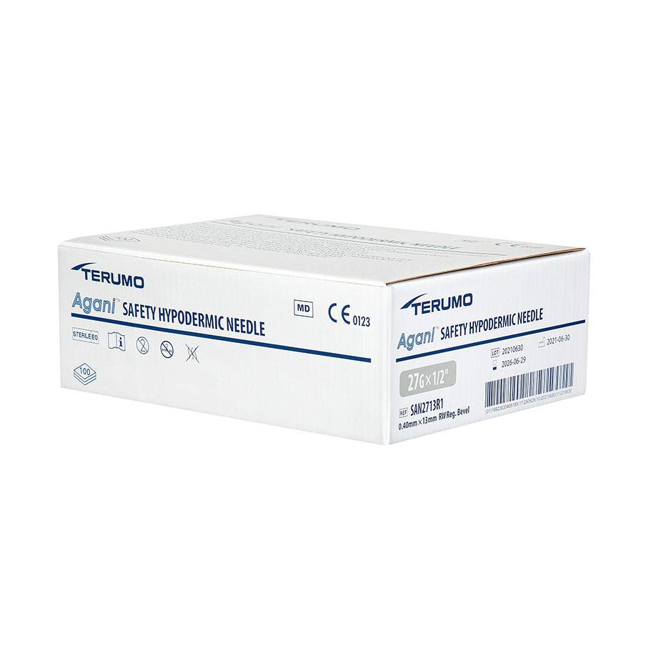 Agani Sicherheits-Injektionskanülen 27 G x 1/2'' (100 Stck.)