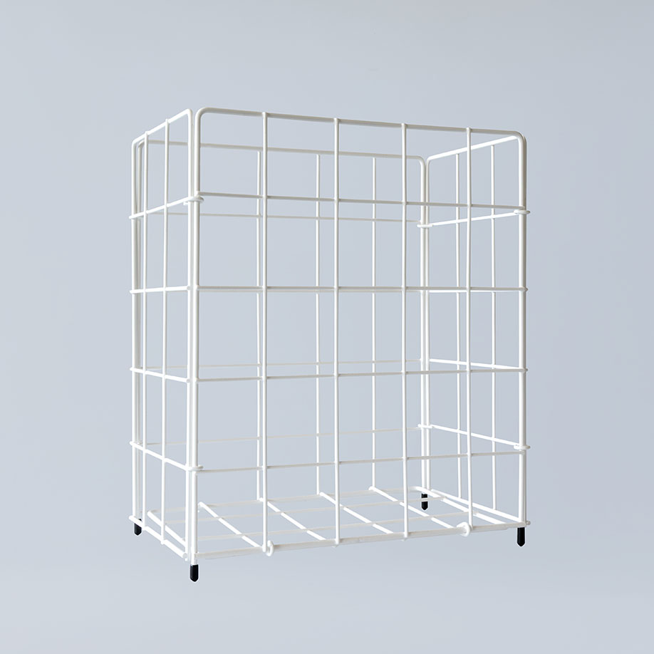 Fripa - Sammelkorb klein, Metall, weiß