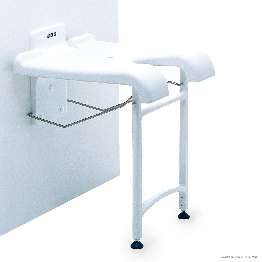Aquatec Duschklappsitz Sansibar, weiß, mit Hygieneausschnitt