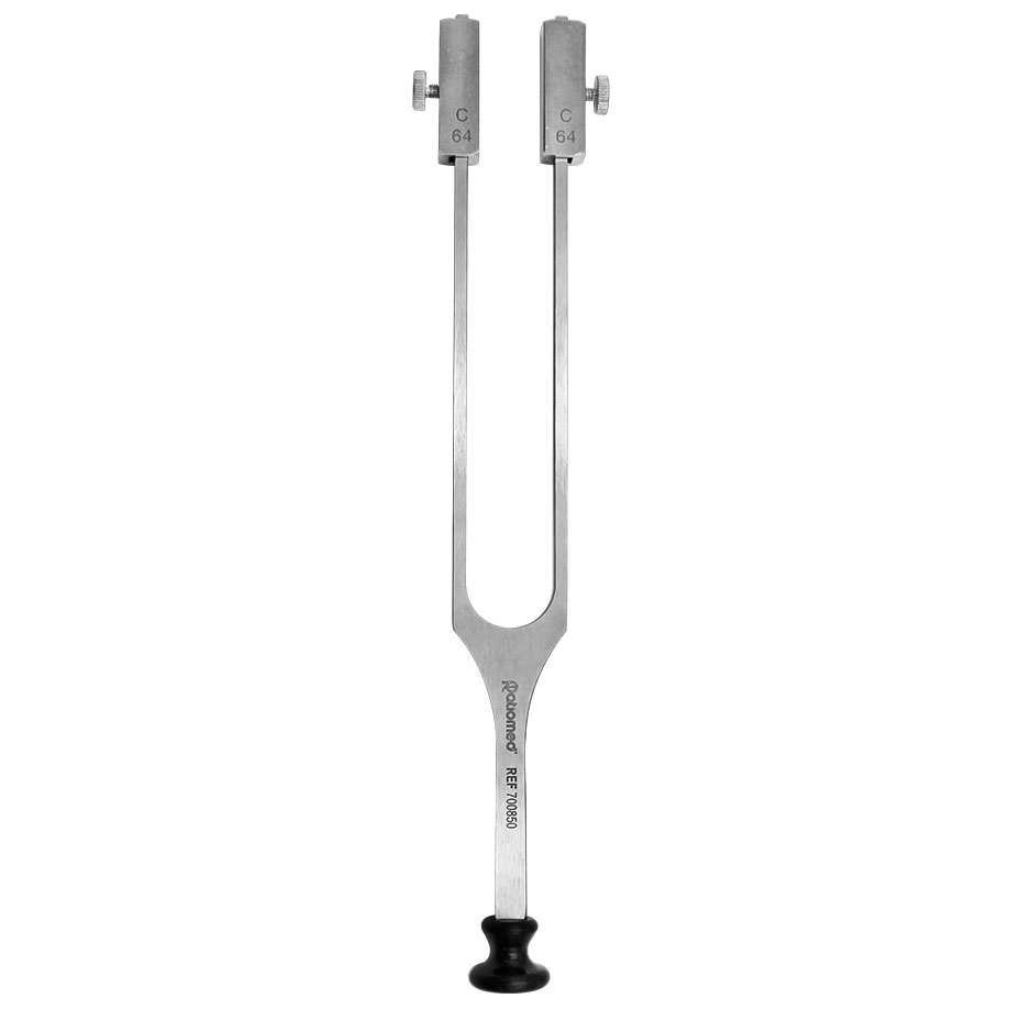 Stimmgabel ratiomed Rydel-Seiffer, Stahl mit Fuß, abnehmbarer Dämpfer