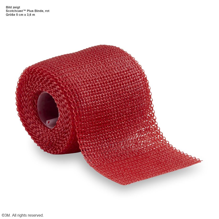 3M Scotchcast Plus-Binden rot 5 cm x 3,6 m (10 Stck.)