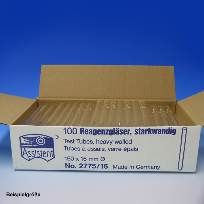 Reagenzgläser starkwandig 160 mm x Ø 16 mm (250 Stck.)