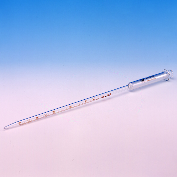 Safety-Messpipette 10 ml mit eingeschliffenem Saugkolben
